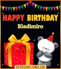 GIF Happy Birthday Bladimiro